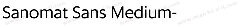 Sanomat Sans Medium字体转换